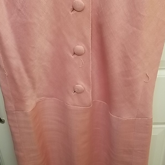 Vintage 1960s Pink Drop waist Dress - Picture 5 of 5